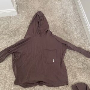 Free people . Hot shot hoodie set